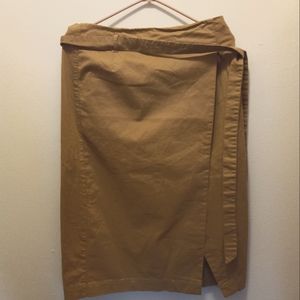 Banana Republic Khaki Wrapped Skirt